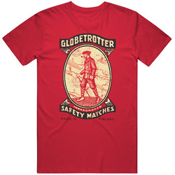 Globetrotter Safety Matches Finland Distressed Logo T Shirt