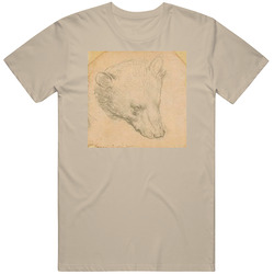 Leonardo Da Vinci Bear Sketch T Shirt