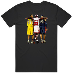 Kobe Bryant Michael Jordan Lebron James Basketball Legends T Shirt