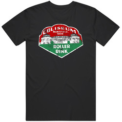 Coliseum Mansfield Ohio Roller Rink Distressed T Shirt