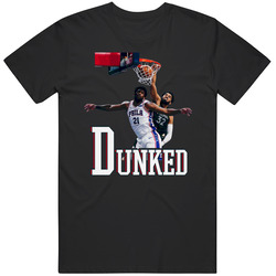 Dunked Karl Anthony Towns Dunk Joel Embiid Basketball T Shirt