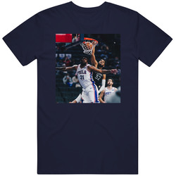 Karl Anthony Towns Dunk Joel Embiid Basketball T Shirt