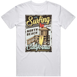 Its Surfing Time North Beach California T Shirt