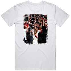 Most Iconic Basketball Shots Damian Lillard Buzz Beater Distressed T S