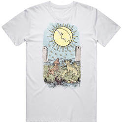 The Moon Tarot Card Grunge Look T Shirt