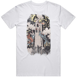 The Tower Tarot Card Grunge Look T Shirt
