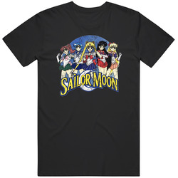 Sailor Moon Squad Distressed Manga T Shirt