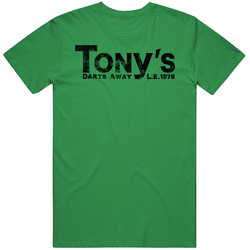 Tony's Darts Away Burbank California Restaurant Worn Look T Shirt