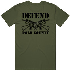Defend Polk County Army Military Strong Custom T Shirt