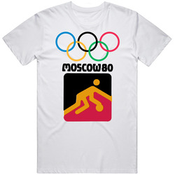 Moscow 80 Olympics Basketball T Shirt