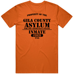 Gila County Insane Asylum Inmate Halloween Costume T Shirt