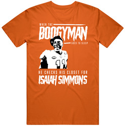 Boogyman Sleeps He Checks For Isaiah Simmons Clemson Football T Shirt