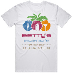 Betty's Beach Cafe Maui Hawaii Restaurant Worn Look T Shirt