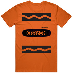 Orange Crayon Halloween Costume Cute Funny T Shirt