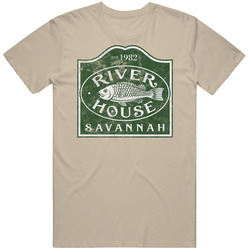 River House Seafood Savannah Georgia Restaurant Worn Look T Shirt