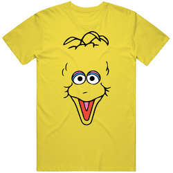Big Bird Face Sesame Street Tv Character Simple Halloween Costume T Sh