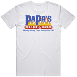Papa's Bbq & Seafood Savannah Georgia Restaurant T Shirt