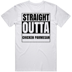 Straight Outta Chicken Parmesan Food Compton Parody Cool T Shirt