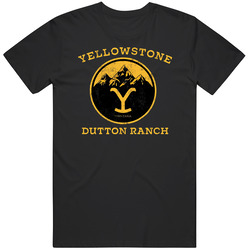 Yellowstone Dutton Ranch Mountain Distressed T Shirt