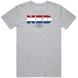 Netherlands Flag Olympic Country Abbreviation T Shirt