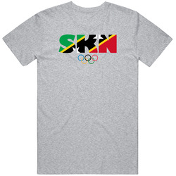 Saint Kitts And Nevis Flag Olympic Country Abbreviation T Shirt