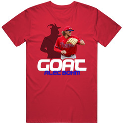 Alec Bohm Goat Greatest Of All Time Baseball Player Fan T Shirt