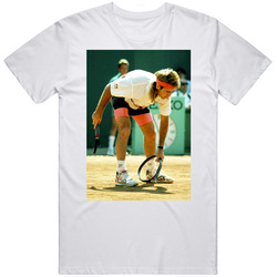 Andre Agassi Broken Racket Iconic Tennis Photo T Shirt