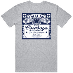 Dallas Kings Of Football Five Time Champions Budweiser Parody Label T 
