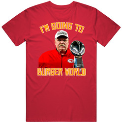 Andy Reid Going To Burger World Kansas City Football T Shirt