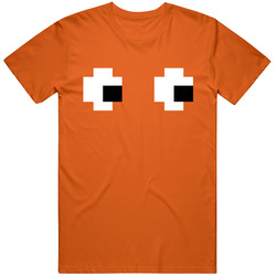 Pacman Orange Ghost Halloween Costume T Shirt