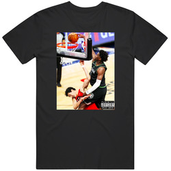Anthony Edwards Basketball Dunk Funny Parental Advisory T Shirt
