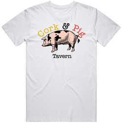 Cork And Pig Popular Fort Worth Texas Restaurant T Shirt
