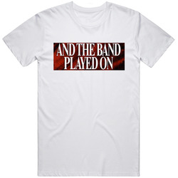 And The Band Played On Title 90s Retro Movie Fan  Fan T Shirt