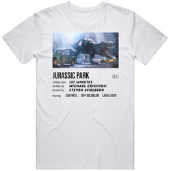 Jurassic Park Movie Stat Cult Classic Grunge Vintage 90's Film T 