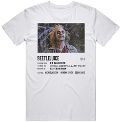 Beetlejuice Movie Stat Card Grunge Vintage 80's Tim Burton Film T
