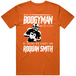 Boogyman Sleeps He Checks For Roquan Smith Football T Shirt