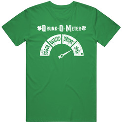 Drunk O Meter Irish St Patrick's Day Party Distressed T Shirt