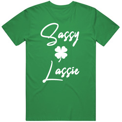 Sassy Lassie Clover St Patrick's Day Party T Shirt