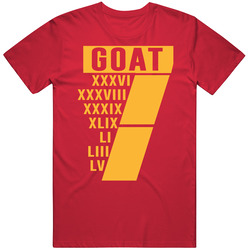 Tom Brady Goat 7 Super Bowl Rings Football Tampa Bay T Shirt