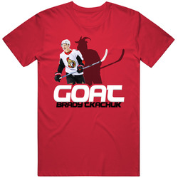 Brady Tkachuk Goat Greatest Of All Time Hockey Player Fan T Shirt