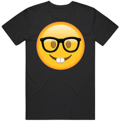Nerd With Glasses Emoji T Shirt