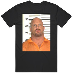 Stone Cold Steve Austin Wrestler Mugshot T Shirt