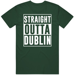Straight Outta Dublin Parody St Patricks Day Party T Shirt