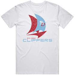 San Diego Clippers Vintage Distressed Basketball T Shirt