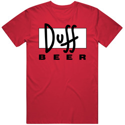 Duff Beer Simpsons Tv Show Fan T Shirt