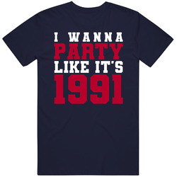 I Wanna Party Like Its 1991 New York Football Champions T Shirt