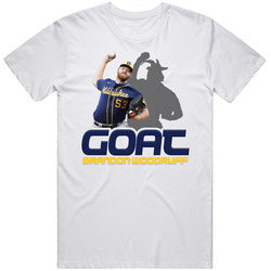 Brandon Woodruff Goat Greatest Of All Time Basketball Player Fan T Shi