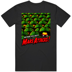 Mars Attacks Movie Nice Planet Alien Brain T Shirt