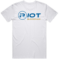 Riot Blockchain Inc Nasdaq Company Logo Employee Fan T Shirt