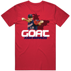 Jose Berrios Goat Greatest Of All Time Baseball Player Fan T Shirt